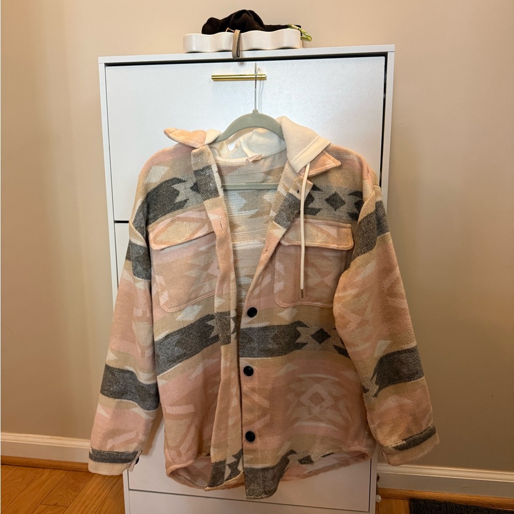 No Boundaries Cream and Tan Jacket